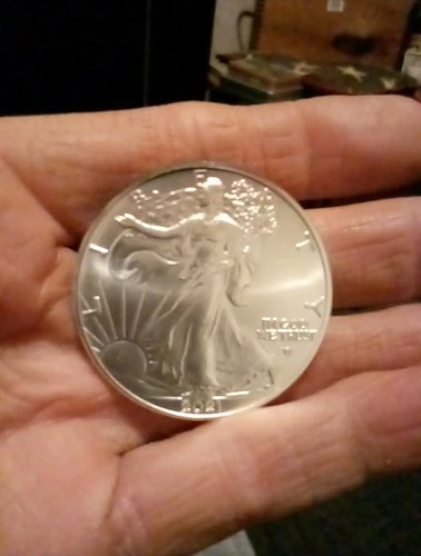 2021 American Silver Eagle Dollar - NICE BU Condition Type 2 Nice Toning