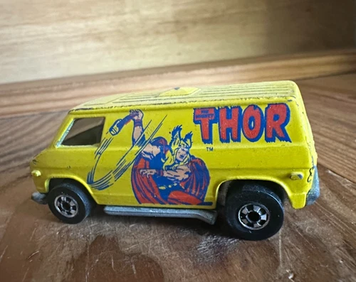 Vintage Hot Wheels Marvel The Super Heroes Yellow Thor Super Van