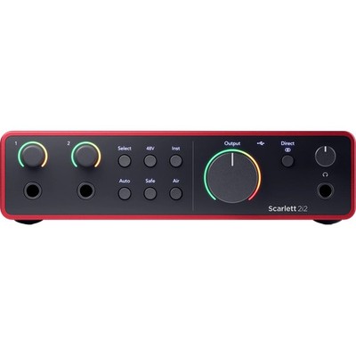 Focusrite Scarlett 2i2 4th Gen, 2-in, 2-out USB Audio Interface