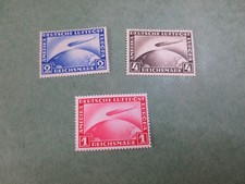 DR Weimar Zeppeline die 3 Markwerte ohne Aufdruck MiNr. 423-424 + 455