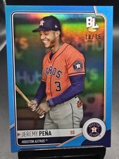 2023 Topps Big League Wrapper Redemption #WR-80 Jeremy Peña lámina azul #/75