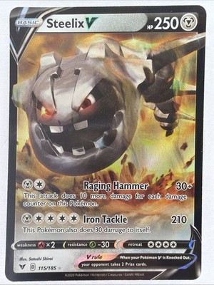 Steelix V Ultra Rare SWSH04: Vivid Voltage 115/185 NM