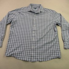 Peter Millar Shirt Mens XL Long Sleeve Button Front Plaid Casual