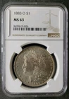 1883 O $1 Morgan Silver Dollar NGC MS63