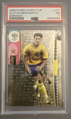 2006 Panini FIFA World Cup Germany Zlatan Ibrahimovic #177 PSA 7 NRMT