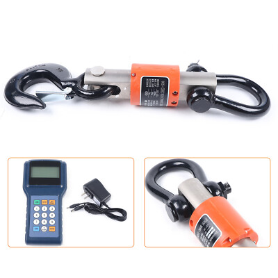 10000kg 10T HD Wireless Electronic Digital Hanging Crane Scale W/ Handheld Meter