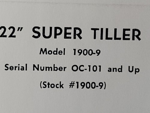 Moto-Mower (5 Different models) Walk-Behind 22" 32" Roto Tiller Parts Manual - Photo 4/8