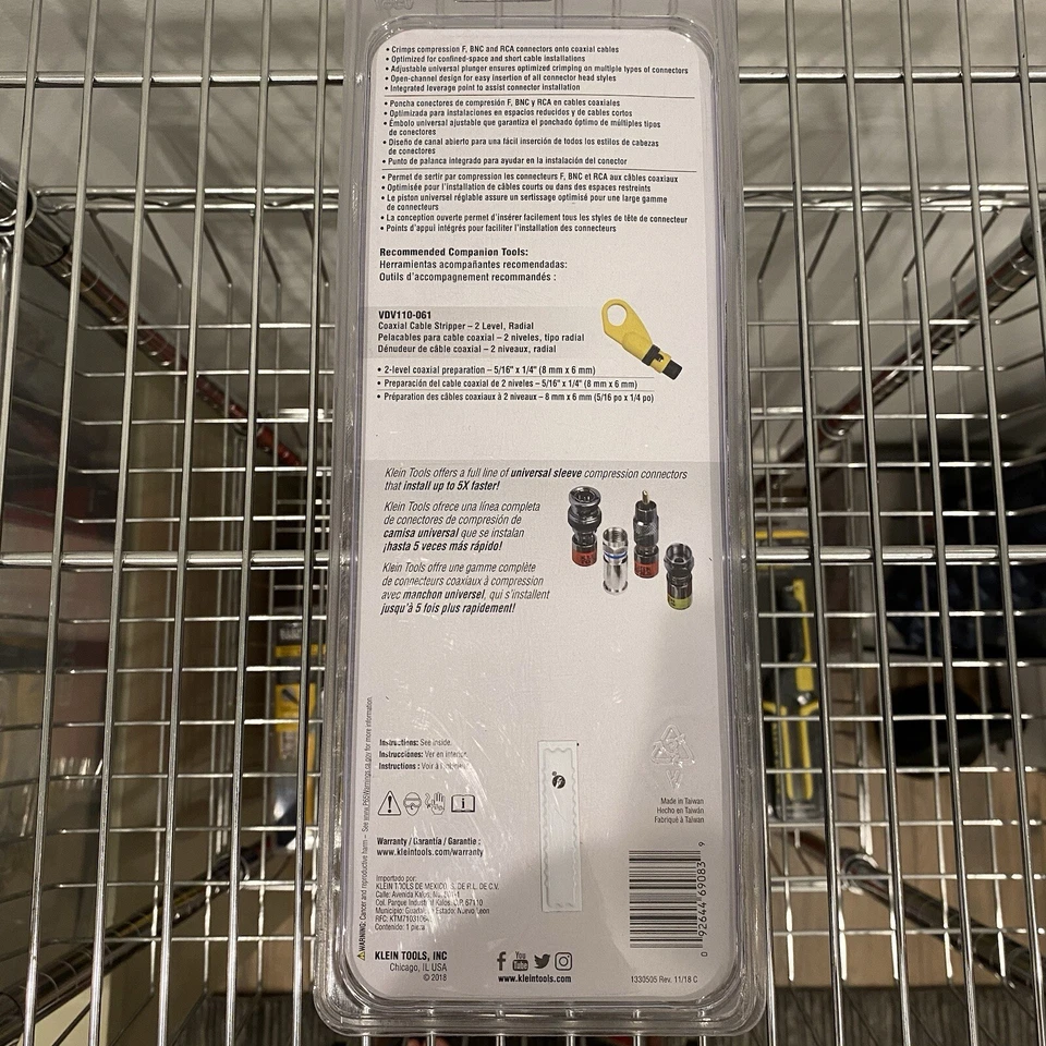 Klein Tools Extended Reach Coax Crimper VDV211-100 - Image 2 of 2