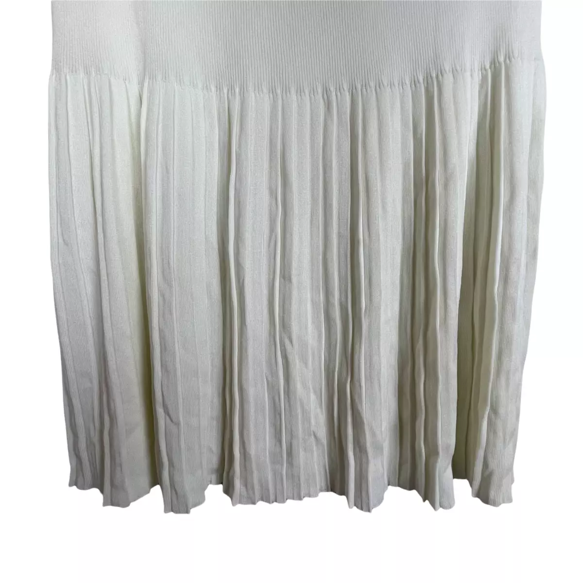 Mid length pleated skirts dust ruffles top