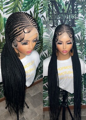 French braids Braided wig,Knotless Box Braids,Frontal braid wig,Braid wig,Stitch