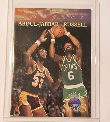 NBA Karte JABBAR/RUSSELL 1996 Topps Stars Imagine #i-3 / Neu
