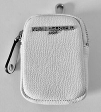 KARL LAGERFELD KARL COIN PURSE HANDBAG CHARM WHITE NWOT