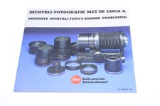   LEITZ, LEICA R CLOSE UP PICTURES ORIGINAL PRODUCT GUIDE BROCHURE DUTCH 125