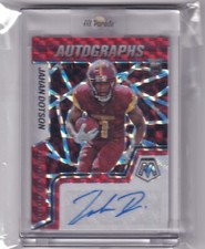 Jahan Dotson 2022 Panini Mosaic Red Choice Fusion Prizm Rc Auto