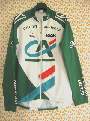 Maillot De Cyclisme Nalini Manches Longues - Taille L, Vert - Occasion - étiquette Rouge