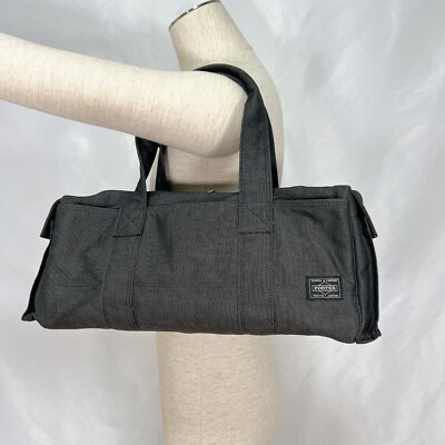 PORTER YOSHIDA SMOKY MINI BOSTON BAG black COTTON NYLON PORTER YOSHIDA SMOKY MINI BOSTON BAG black COTTON NYLON