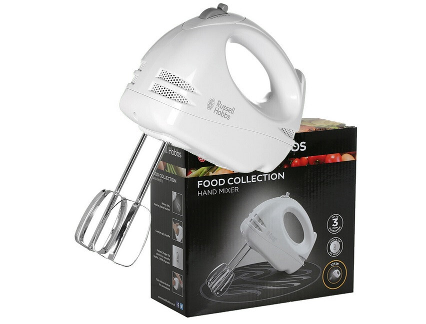 Russell Hobbs Electric Hand Mixer 125W Whisk Speed Food - Main Image