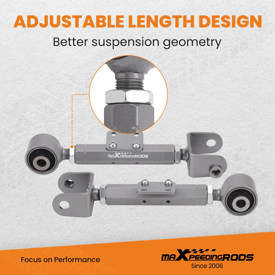 Adjustable Rear Camber Kit Camber Arms For 07-16 Honda CRV CR-V 2007-2016 - Image 4 of 4