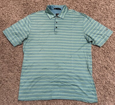 Vintage Nike Tiger Woods Polo Shirt Blue Green Size Med-Large? Short Sleeve