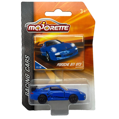 Porsche 911 GT3 RS 997 Blue Majorette Racing Cars 2017 209D 1:64