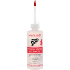 Premium Sewing Machine Oil with Zoom Spout Oiler - 4 ounce