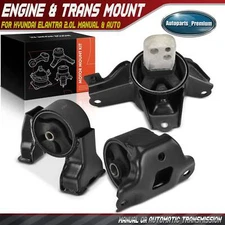 3x Engine Motor & Transmission Mount for Hyundai Elantra 07-11 2.0L Manual &Auto