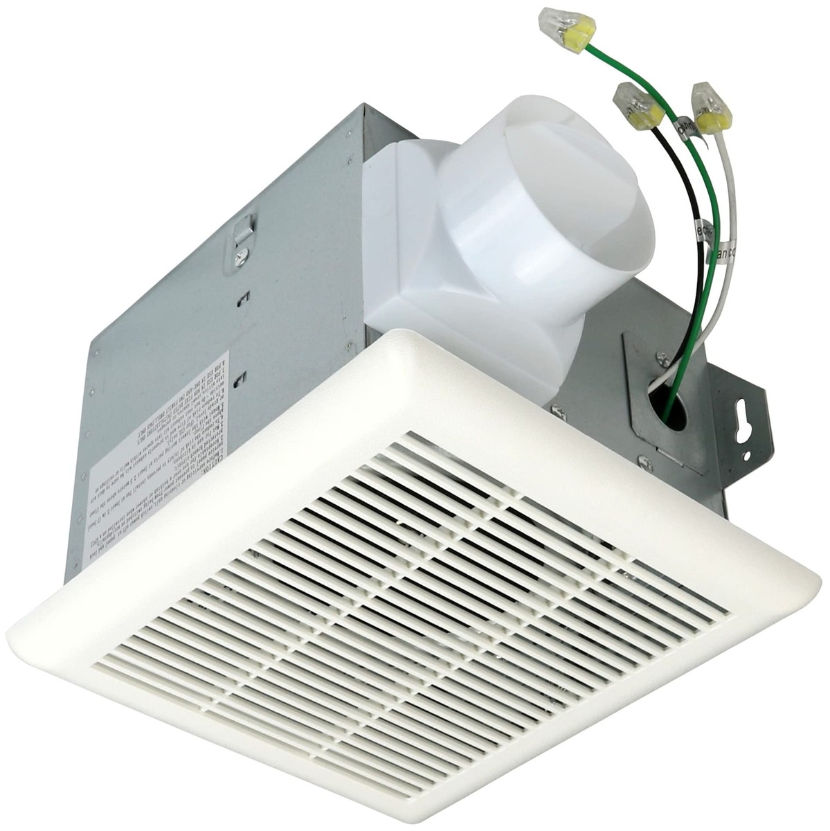 Quiet Bathroom Vent Fans Bathroom Exhaust Fan With Light, 12W Bathroom