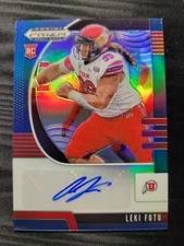 Leki Fotu 2020 PRIZM DRAFT BLUE ROOKIE RC AUTO #222 ARIZONA CARDINALS!