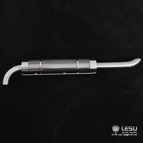 Metal Exhaust Pipe Chimney for LESU 1/14 For TAMIYA RC Tractor Truck - Picture 6 of 8