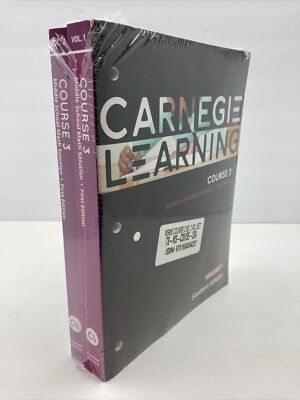 Carnegie Learning Course 3 Middle School Math Solution Volumes 1-2 Student Ed