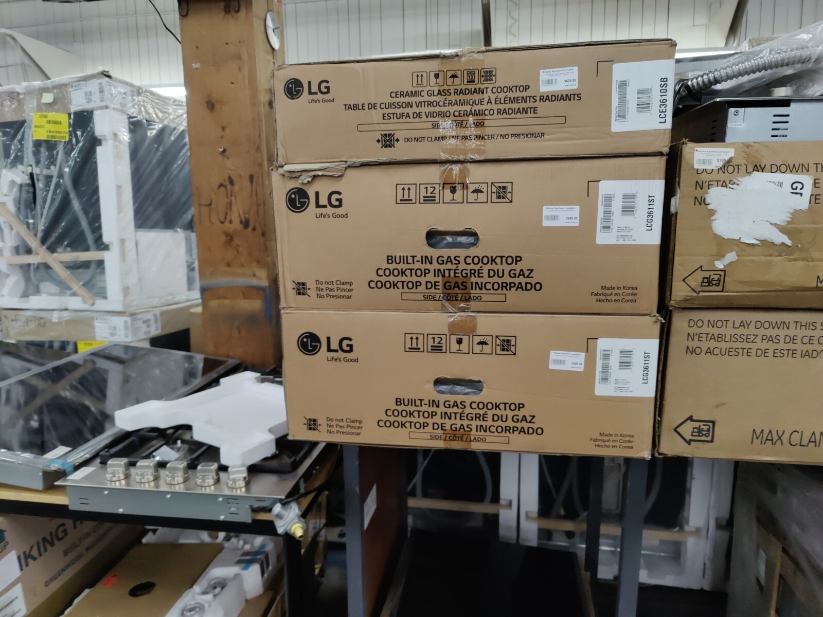 LG 36" Stainless Steel 5 Burner Gas Cooktop LCG3611ST 48231317290 eBay