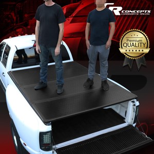 Hard Solid Tri Fold Tonneau Cover For 14 18 Toyota Tundra 8ft Bed Pickup Truck Ebay