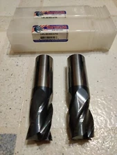 2pc Monster Tool Co 1" dia x  4-Flute  Solid Carbide AlTin coating 
