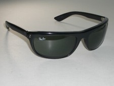 VINTAGE B L RAY-BAN L2870 G15 CRYSTAL LENS BLACK EBONY BALORAMA WRAP SUNGLASSES