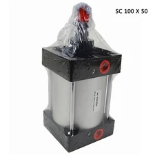 Pneumatic Air Cylinder Double Acting Single Rod SC 100 x 50 4'' Bore 2'' Stroke
