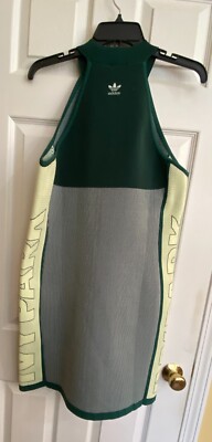 Adidas Women Ivy Park Knit Logo Dress (Plus Size) Green Xlg