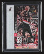 2017-18 Contenders #26 Damian Lillard Playing The Numbers Game Cracked Ice /25