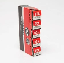 LOT of 5 RCA 6AK6 ELECTRON TUBES / VACUUM TUBE 7-PIN NOS TESTED