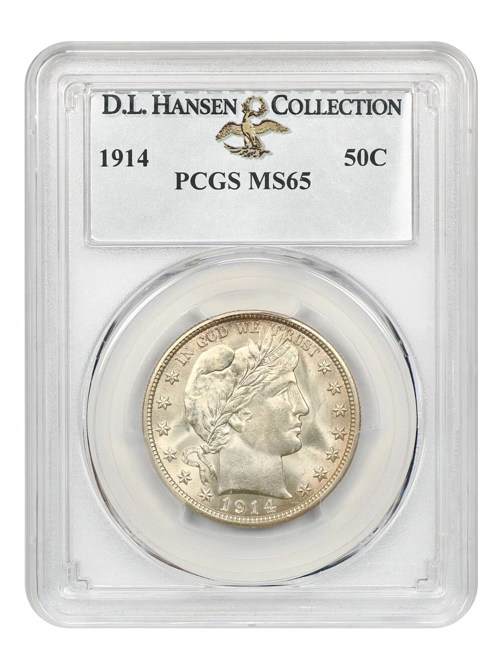 1914 50c PCGS MS65 ex: D.L. Hansen