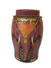 Williamson Ltd. Ed. 'Kenyon Earth' Design Elephant Tea Caddy Tin 16.5cm
