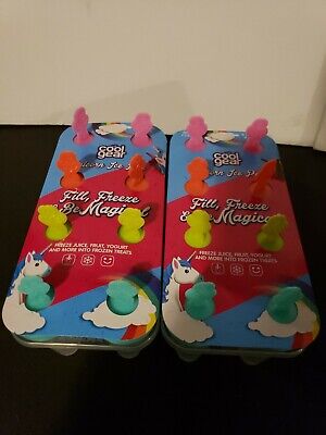 Cool Gear unicorn  Ice Pop Popsicle Molds  Makes 8 Ice Pops BPA Free lot of 2