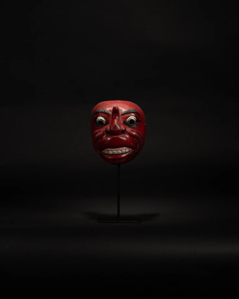 juego de 2 mascarillas topeng bali indonesia soportes metálicos personalizados incluidos Foto 2 de 4