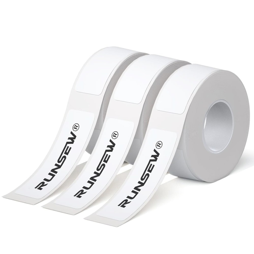 Phomemo D30 Label Maker Tape – White Thermal Sticker Roll Compatible  