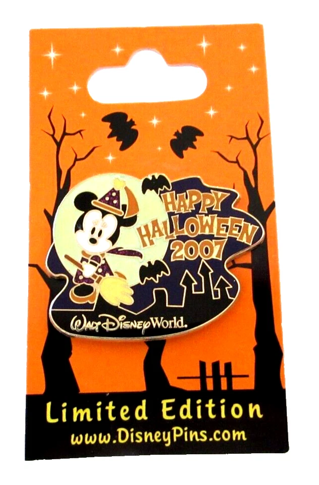 PIN MINNIE MOUSE SERIE PERSONAJES LINDOS HALLOWEEN MUNDO DISNEY 2007 - LE DE 2000 Foto 3 de 3