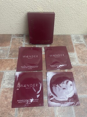Lot of 4 Wander Beauty Baggage Claim Gold Eye Masks