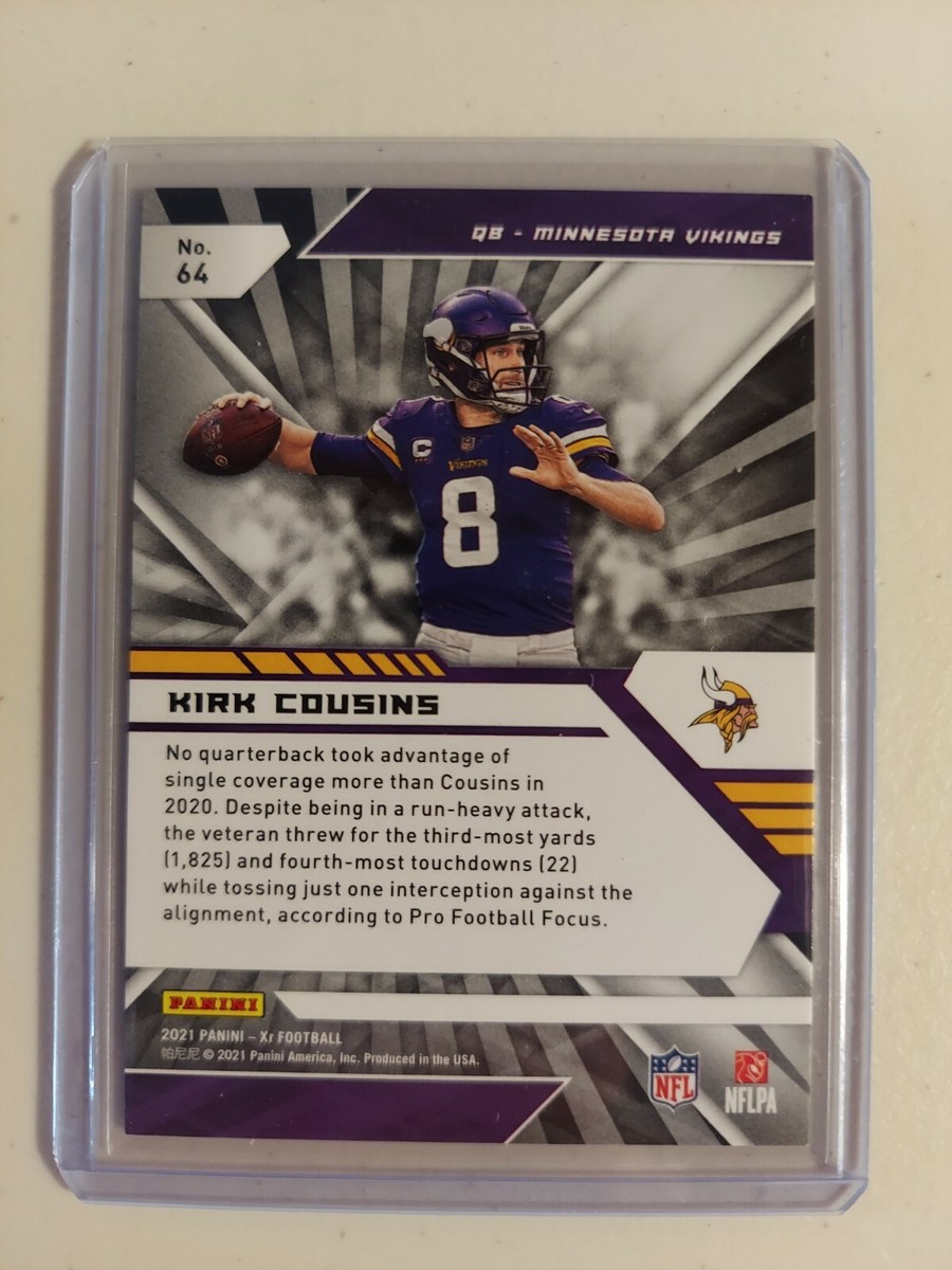 2021 Panini XR KIRK COUSINS RED Parallel SP 77/249 Vikings #64 | eBay