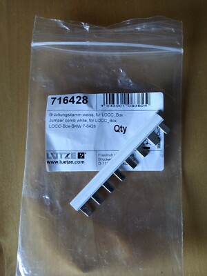10 St.Lütze LOCC-Box-BKW 716428 Verbindungsschiene gepresst 60,6x12x3,3mm 6A 