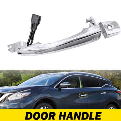 Outside Exterior Door Handle Black Front Driver Side For 2017-20 Nissan Rogue EA