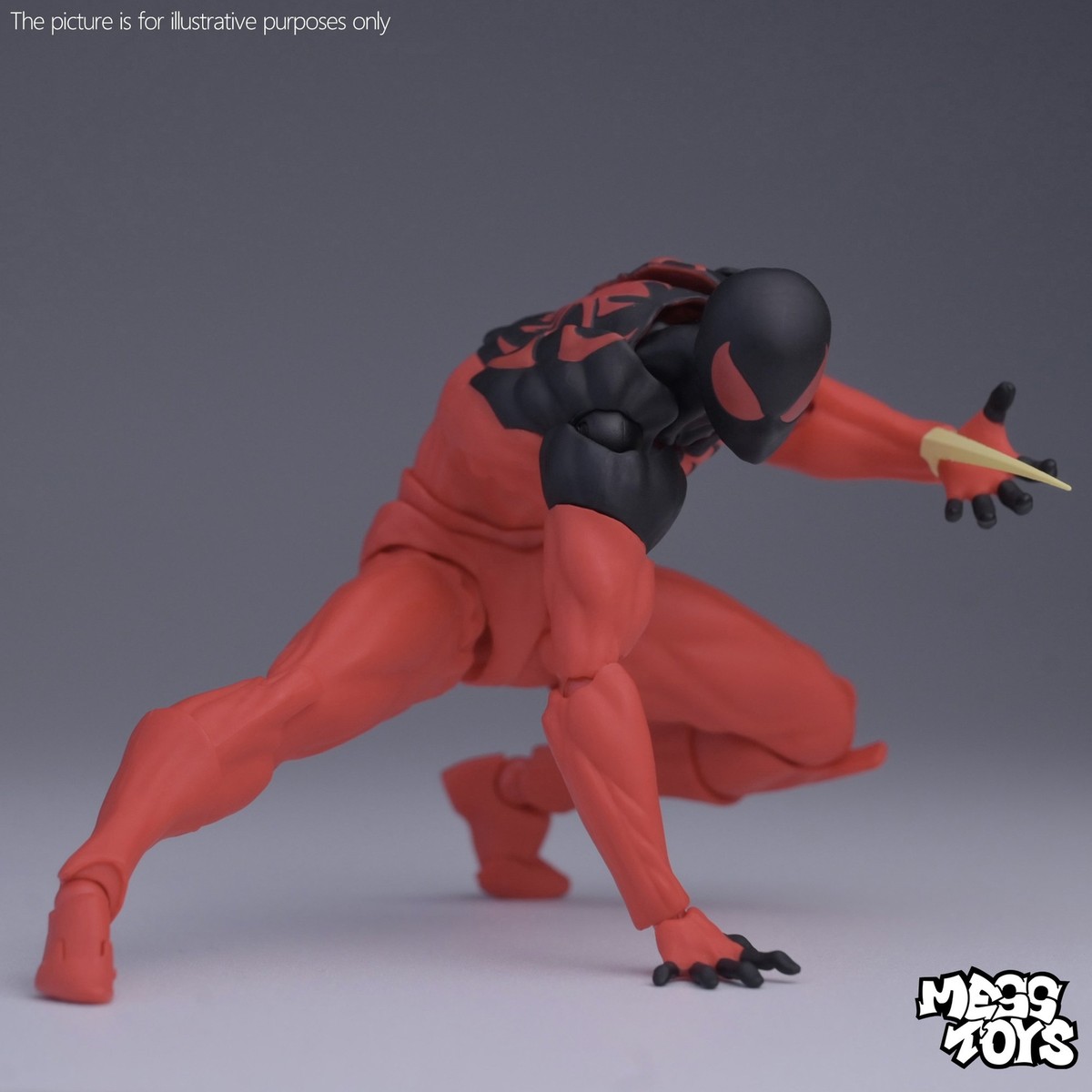 In Stock MESS TOYS 1/12 Scarlet Spider Kaine Parker Red Action