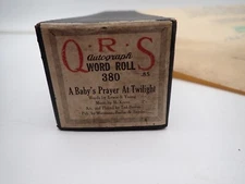 Vintage QRS Piano Roll A Baby's Prayer At Twi;ight 380 R14